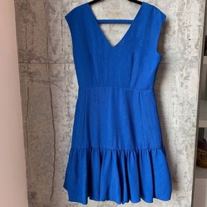 Blue Open-Back Dress